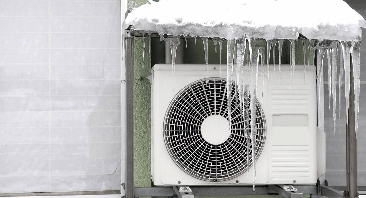 エアコン室外機の凍結